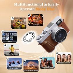 ZOSTUIC 4K Digital Camera, Photography Autofocus 48MP Vlogging Camera,