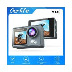 5K Action Camera 4K60FPS Dual IPS Touch LCD EIS WiFi 170° 30M Waterpro