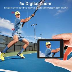 5K Action Camera 4K60FPS Dual IPS Touch LCD EIS WiFi 170° 30M Waterpro