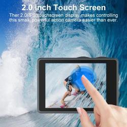 5K Action Camera 4K60FPS Dual IPS Touch LCD EIS WiFi 170° 30M Waterpro