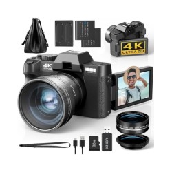 NBD Macro Lens 4K Digital Camera Flip Screen Selfie Camcorder 48MP You