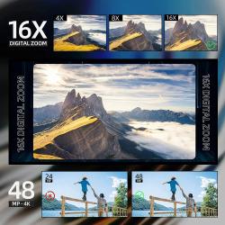 NBD Macro Lens 4K Digital Camera Flip Screen Selfie Camcorder 48MP You