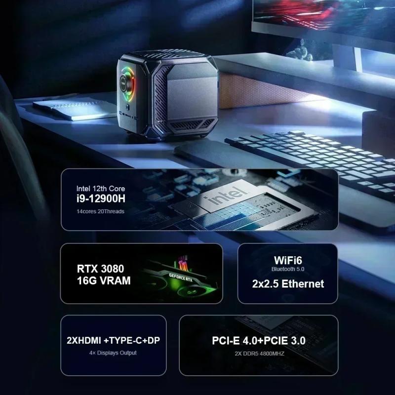 Chatreey TANK Mini PC Intel Core i9 12900H i7 12700H With Nvidia 4060 