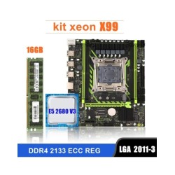 Kllisre X99 motherboard combo kit LGA 2011-3 Xeon E5 2680 V3 CPU DDR4 