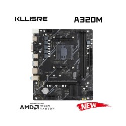 Kllisre A320M a320 2 x DDR4 up to 64GB NVME M.2 SATA3.0 Micro ATX AM4 