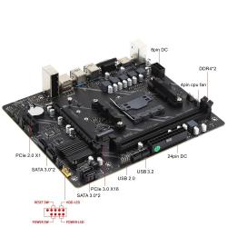 Kllisre A320M a320 2 x DDR4 up to 64GB NVME M.2 SATA3.0 Micro ATX AM4 