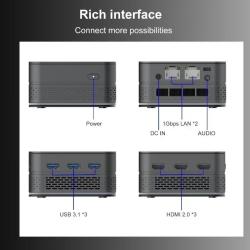T9 Plus Mini PC - Intel N150 Quad-Core 16GB LPDDR5 0GB/256GB SSD Windo