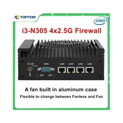4x i226-V 2.5G Firewall Mini PC 12th Gen Intel i3 N305 N100 Soft Route