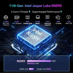 Higole Gole 2 Pro 5.5'' Intel N5095 Mini PC with Screen Windows 11 WiF