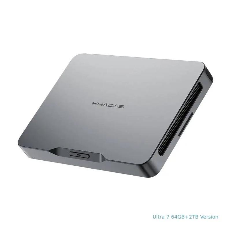 Khadas Mind 2s Mini PC Intel Core Ultra 7 255H AI 96 TOPS, 64GB+2TB, T