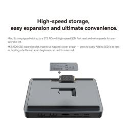 Khadas Mind 2s Mini PC Intel Core Ultra 7 255H AI 96 TOPS, 64GB+2TB, T