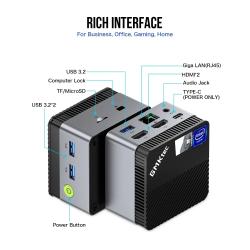 GMKtec G5 n97 mini pc Intel 12th N97 Windows 11 Pro Desktop DDR5 4800M