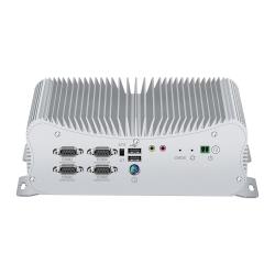 Fanless Industrial Mini PC i7-10610U 6x COM RS232 RS422 RS485 Dual Eth