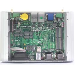 Fanless Industrial Mini PC i7-10610U 6x COM RS232 RS422 RS485 Dual Eth