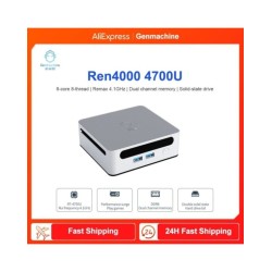 2025 GenMachine New Mini PC Ren4000 4700U AMD Ryzen7 4700U CPU 2.0GHz 