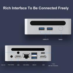 2025 GenMachine New Mini PC Ren4000 4700U AMD Ryzen7 4700U CPU 2.0GHz 