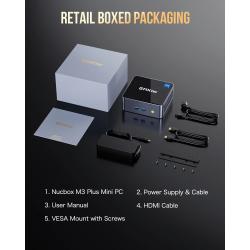 GMKtec M3 Plus Core i9-12900HK Mini PC Windows 11 Pro DDR4 3200MHz NVM