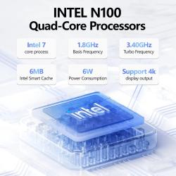 FIREBAT T8 PLUS Mini PC Gamer Intel N100 N5095 CPU Windows 11 Mini PC 