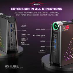 ACEMAGIC S3A Mini PC Gaming AMD Ryzen 7 5700U RAM 16/32GB DDR4 512GB/1