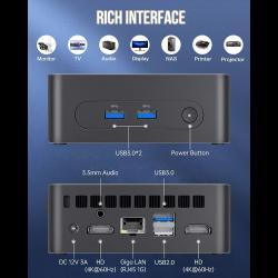 MLLSE G3 Mini PC Alder Lake N100 Windows 11 Pro Intel 12th DDR4 8GB RA