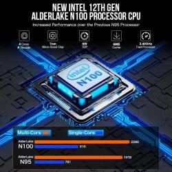 GMKtec G2 Mini PC Windows 11 Pro Intel 12th Gen Alder Lake N100 Mini P