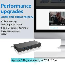 SZBOX ANBO5 S12 Plus N100 Portable Mini PC Windows 11 PRO DDR5 16GB NV