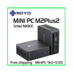 SOYO M2 PLUS 2 Mini PC Intel Alder Lake N100 Windows 11 Pro MiniPC 16G