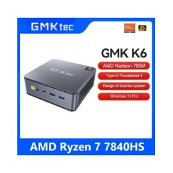 GMKtec Mini Pc GMK K6 AMD R7-7840HS NUCBOX Design of dual fan system W