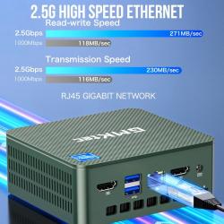 GMKtec G3 Mini PC Intel Alder Lake N100 Windows 11 Pro Mini PC 8/16GB 