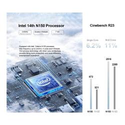 Chatreey T9H Mini PC Intel Twin Lake N150 WIFI 6Windows 11 Ultra Small