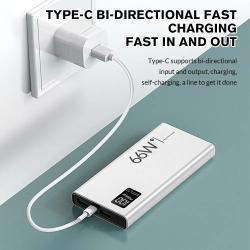 66W Super Fast Charging Portable Power Bank 20000mAh Dual USB PD20W Ex