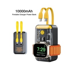 NEWDERY 10000mAh Portable Charger for Apple Watch,iPhone,Samsung Power