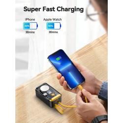 NEWDERY 10000mAh Portable Charger for Apple Watch,iPhone,Samsung Power