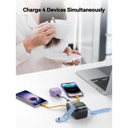 NEWDERY 10000mAh Portable Charger for Apple Watch,iPhone,Samsung Power
