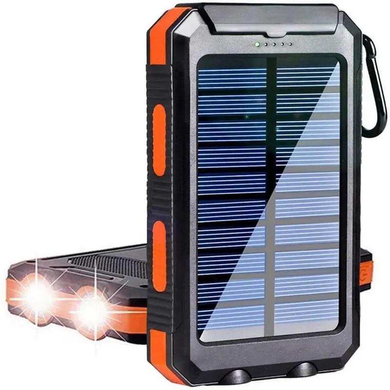 Waterproof Outdoor Solar Power Bank 38800mAh Dual USB Travel Outdoor S