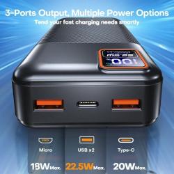 For IPhone Samsung Xiaomi Tuodes Power Bank 20000mAh PD20W External La