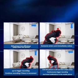 Wireless WiFi Camera 4G Intelligent Security Camera Wide Angle Car Mon