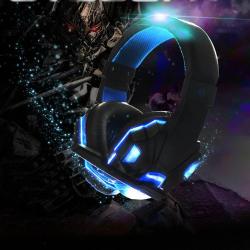 2021 New Gaming Headset Headphones With LED Light Mic Stereo Earphones
