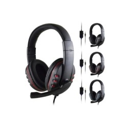 Gaming Headset 3.5mm Wired Over-Head Gamer Headphone With Microphone V