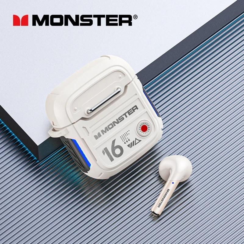 Original Monster XKT16 TWS Wireless Bluetooth V5.3 Headphones HD Call 