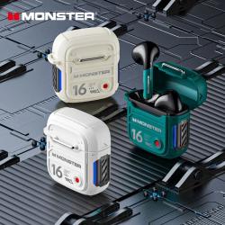 Original Monster XKT16 TWS Wireless Bluetooth V5.3 Headphones HD Call 