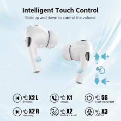 2025 New Air Pro True Wireless Bluetooth Earphones Headphones HiFi Sou