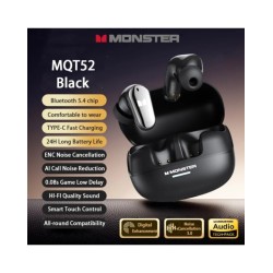 Choice Monster New MQT52 TWS Wireless Bluetooth 5.4 Headset HIFI Stere