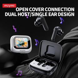 mzymi E18 Pro Bluetooth5.4 Headphones Noise Cancelling Gaming Headset 