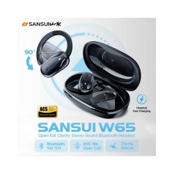 Sansui W65 Open Ear Bluetooth 5.4 Earphones ENC Noise Reduction Air Co