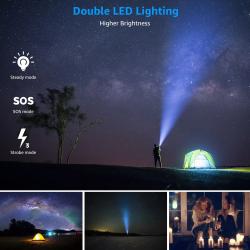 Waterproof Outdoor Solar Power Bank 10000mAh Dual USB Travel Outdoor S