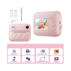 1080P Kids Instant Print Digital Camera Photo Label Thermal Print Came