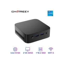 T10 Mini PC Intel Alder Lake N150 Windows 11 Ultra Small Pocket Comput
