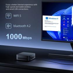 T10 Mini PC Intel Alder Lake N150 Windows 11 Ultra Small Pocket Comput