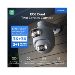 IMILAB New Outdoor Surveillance 3K+3K Dual Lens Camera 360° PTZ/Colour